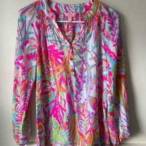 Lilly Pulitzer Elsa Silk Top